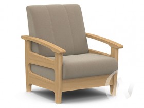 Кресло для отдыха Омега (бук лак/CATANIA LATTE) в Мазульском - mazulskij.katalogmebeli.com | фото
