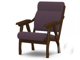 Кресло Вега-10 (орех лак/ULTRA PLUM) в Мазульском - mazulskij.katalogmebeli.com | фото
