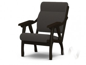 Кресло Вега-10 (венге лак/ULTRA GRAFIT) в Мазульском - mazulskij.katalogmebeli.com | фото
